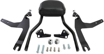 Cobra Detachable Sissy Bar Kit - Black Black Backrest 602-2002B 1501-0558
