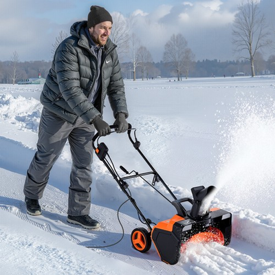 #ad #ad VEVOR 17quot; 20quot; 23quot; Electric Snow Blower Shovel 12A 15A 20 25ft Throwing Distance $149.99