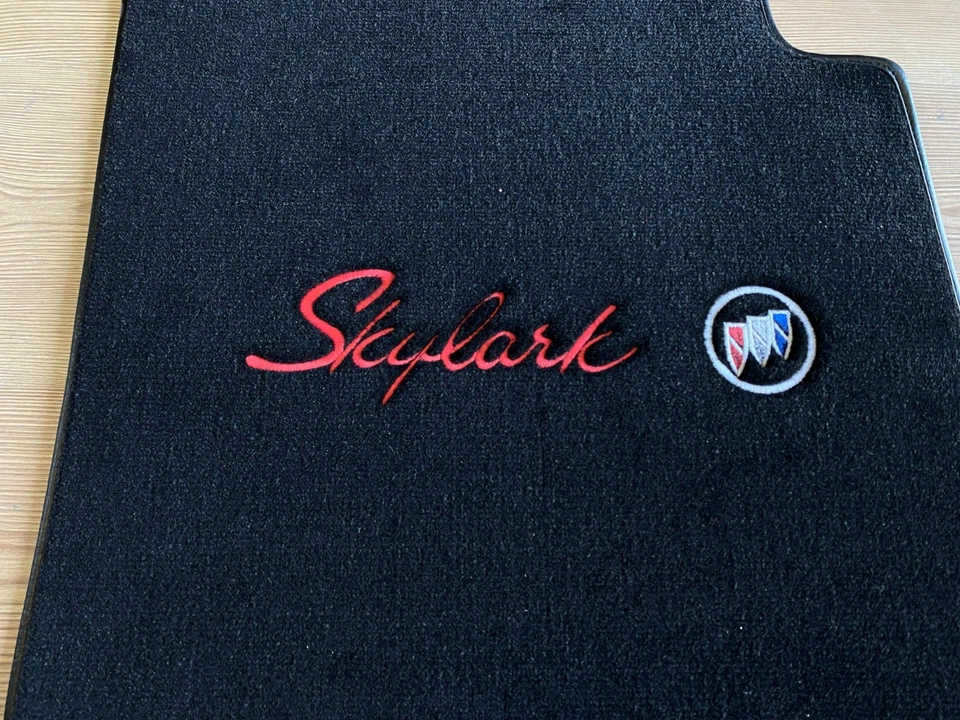 Tapetes de assoalho preto conjunto de 4 1968-72 para Buick Skylark - Imagem 2 de 4