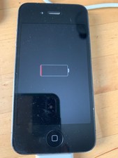 Apple iPhone 4, Charging Cord, Black, Unknown whether it works or not