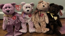 Ty Beanie Babies 2000 2001 2002  2003 Signature Bears NEW WITH TAGS LOT OF 4