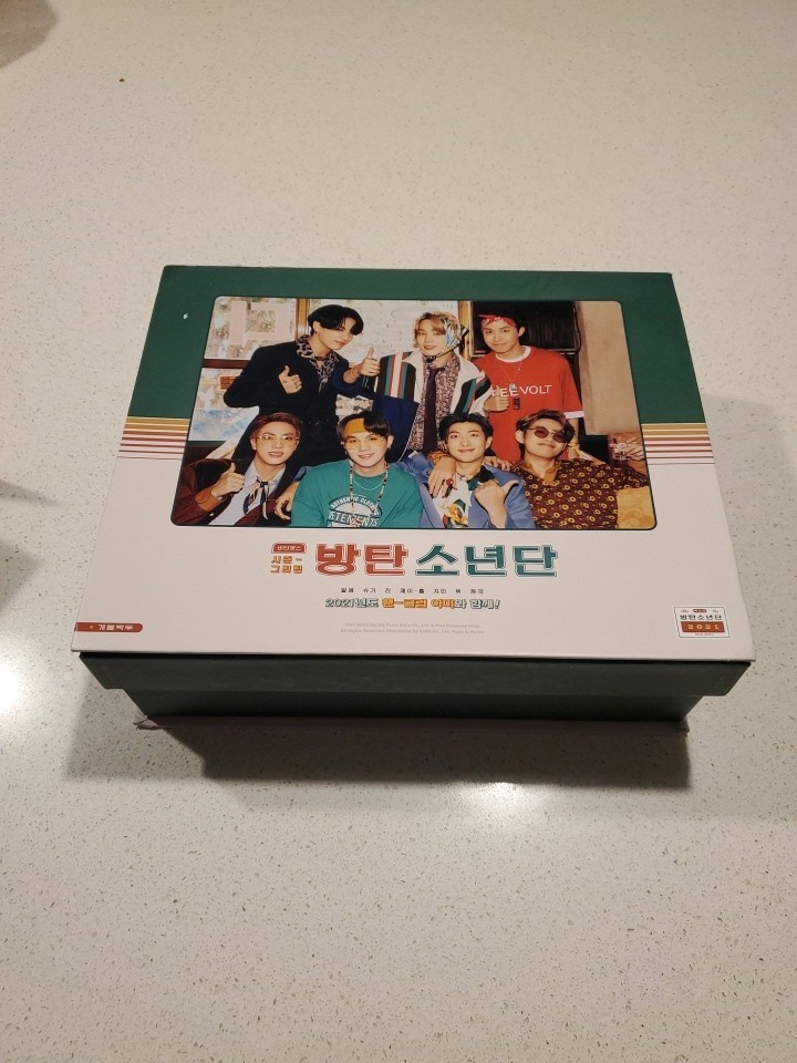 BTS 2021 Season's Greetings Memorabilia Box Stickers, Pictures,etc