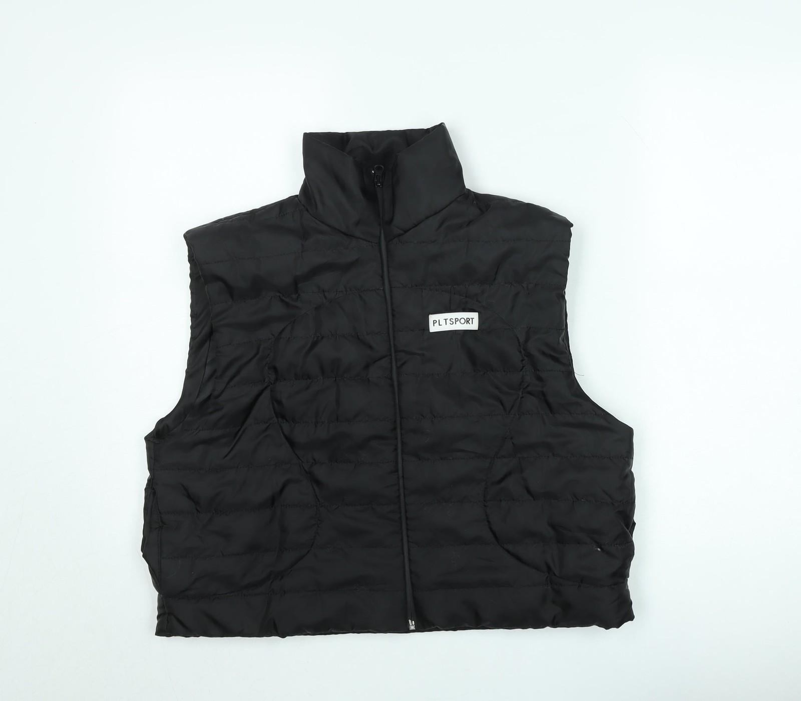 Chaleco acolchado negro para mujer PrettyLittleThing XL informal con cremallera