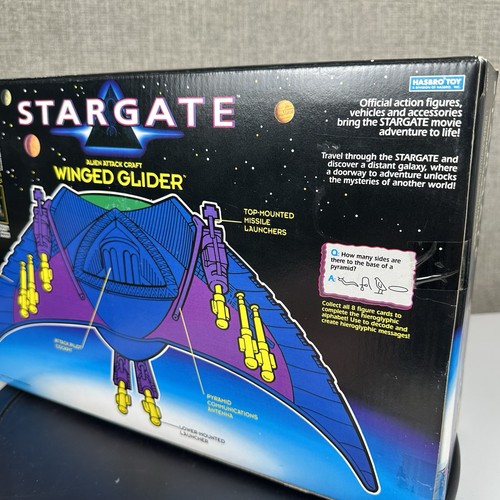 Stargate WINGED GLIDER Alien Attack Craft 1994 de colección de Hasbro NUEVO en caja - Imagen 12 de 16