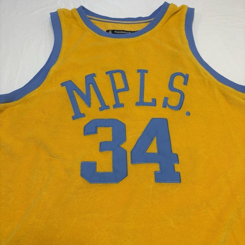 Maglia NBA Lakers MPLS Shaquille O'Neal Reebok D'funkd Hardwood Classics Uomo M - Foto 3 di 11