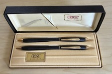 Cross Pen  Pencil Set - Classic Black 2501 w/Original Box and Pamphlet - 1980s