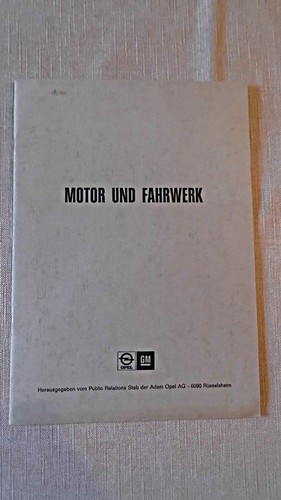 Motor und Fahrwerk Opel GM Opel:
