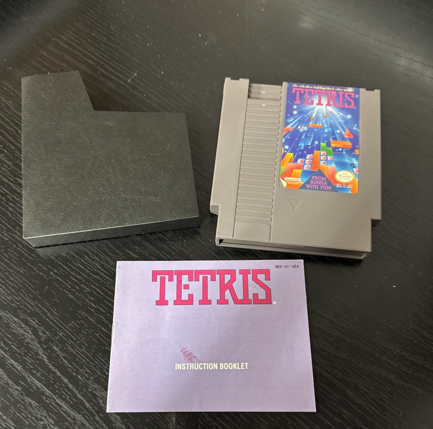 Tetris (Nintendo Entertainment System 1989) NES / Game, Manual + Sleeve! Tested