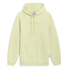 PUMA Tonal Graphic Logo Pullover Hoodie Mens Yellow Casual Outerwear 68439137