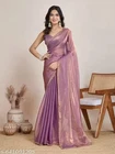 Women party wear saree_Chiffon  Saree with Lace Border Lightweight saree