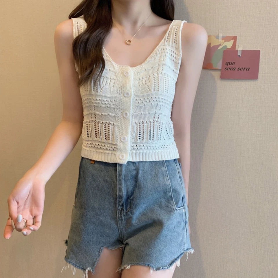 Unique Womens Knitted Cardigan for Summer Layering with Button Up Style - Image 2 of 4