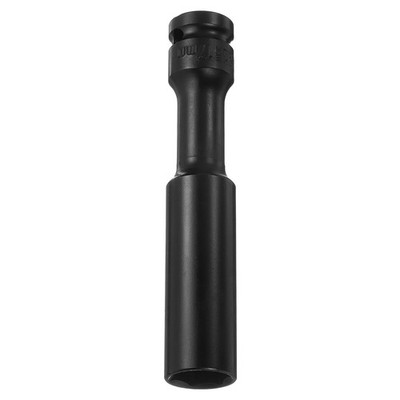 Deep Thin Wall Impact Socket 17mm Metric 6 Point 1/2'' Square Drive 5'' Extra Long
