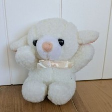 Vintage Dakin 1988 Cuddles Lamb Plush with Satin Bow
