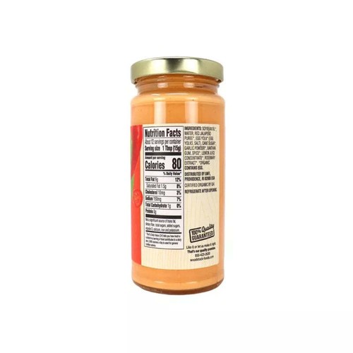 Woodstock Organic Sriracha Aioli 6.5 oz - 第 2/3 張圖片