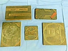 LOTTO CLISCE' CARATTERI TIPOGRAFICI vintage TIPOGRAFIA d'epoca