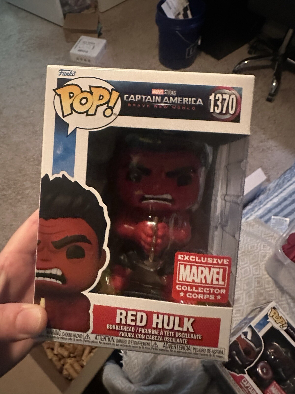 Funko POP! RED HULK #1370 Brave New World Marvel Collector Corps EXCLUSIVE