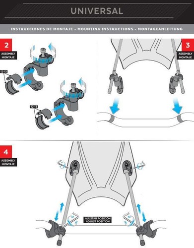 Puig Mito Screen Windshield Deflector Black Honda CB 300 F 2015 - 2016 - Picture 7 of 8