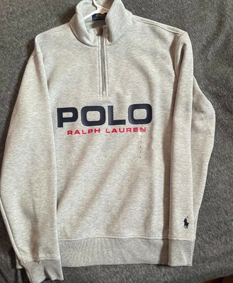 polo ralph lauren quarter zip knit sweatshirt