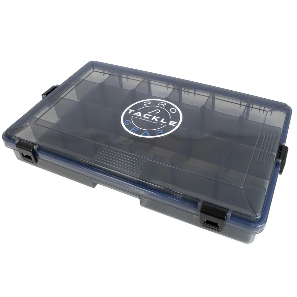 Pro Tackle Lure Box Deep Köderbox Zubehörbox Angelbox grau - 35,5 x 23 x 9,2 cm