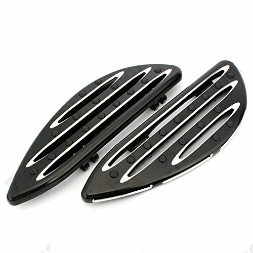 Black CNC Front Driver Stretched Floorboard Foot Peg for Harley Touring Parts - Picture 1 of 6