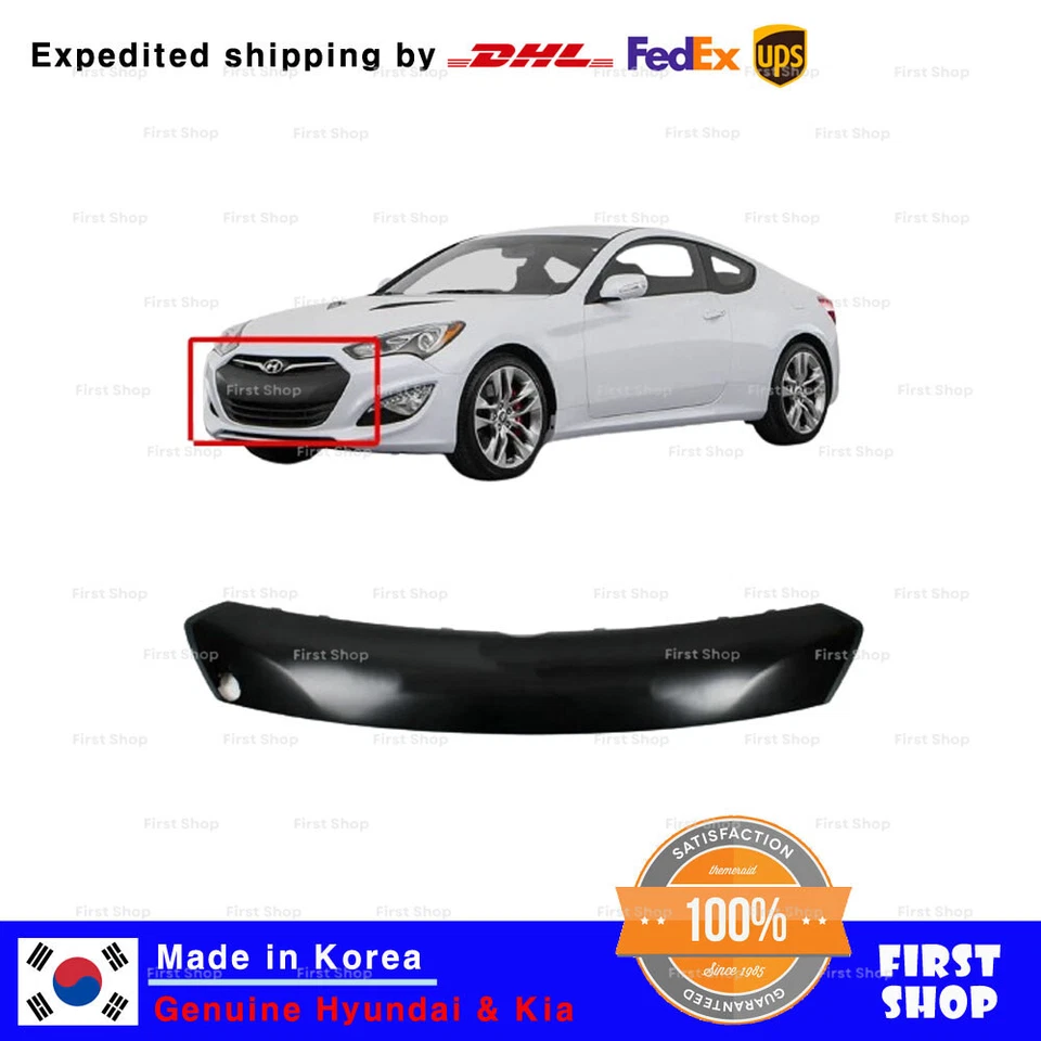 Moldura de rejilla inferior del radiador del parachoques delantero OEM para Hyundai Genesis Coupé 2013-17 Foto 2 de 4