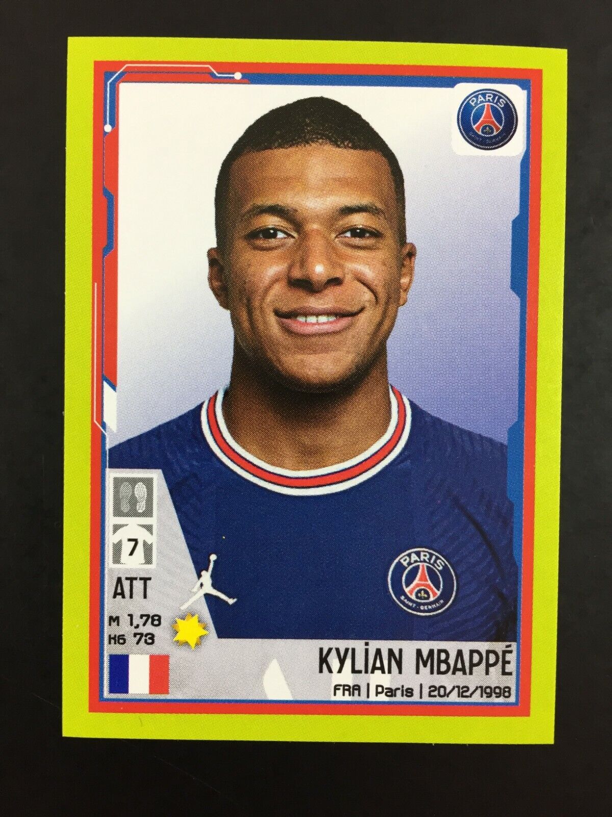 Kylian Mbappe Sticker Panini Foot 2021 2022 (21-22) #356