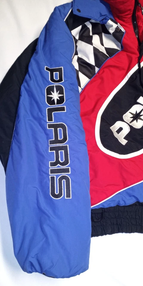 Chaqueta de moto de nieve vintage Polaris Dupont Thermolite + aislamiento Foto 3 de 4