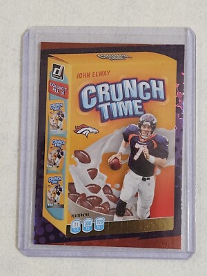 2022 Panini Donruss John Elway Galactic Crunch Time Insert CT-12 SSP Broncos!