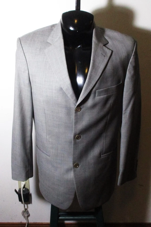 SARAR 灰色羊毛 2 件套男式 39R 码 32X30 — 第 2/4 张图片