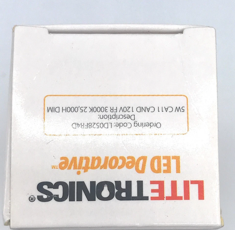 25Watt Equivalent Candelabra Base Led Bulb CA11 Dimmable 3000K Litetronics - Image 2 of 4