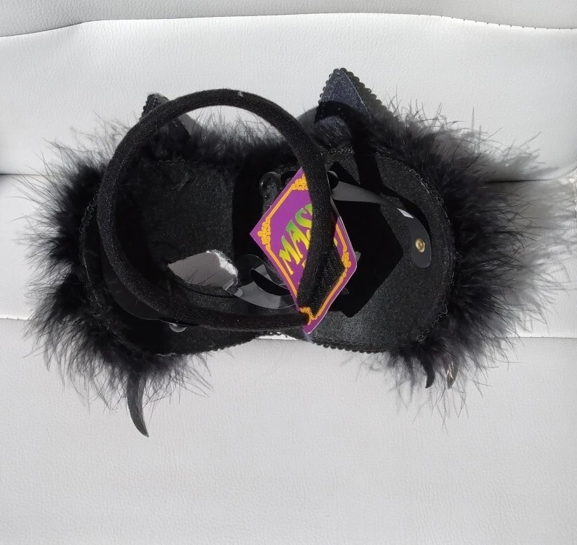 Halloween Masquerade Cat Mask Silver - Изображение 3 из 3