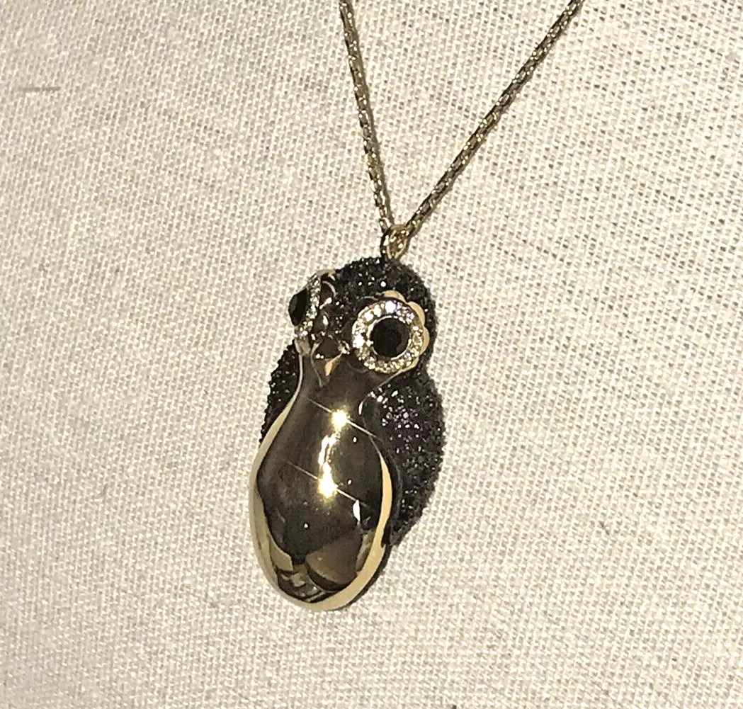 Kate spade penguin necklace clearance
