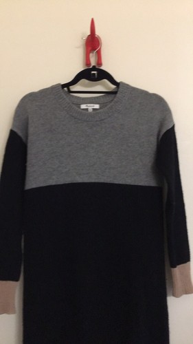 Madewell Colorblock Sweater Dress Wool 