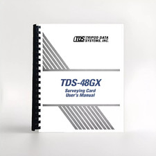 Manual for Hewlett Packard HP 48GX Calculator TDS surveying card