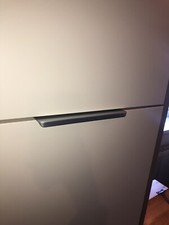 10 Crome Kensington Rear Fixed Discreet Door Handles. 200mm. Brand New Kitchen