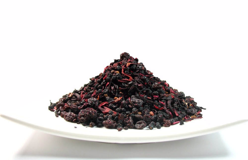 Organic Elderberry Fruit Herbal Tea Good Iced Tea Loose Leaf Tea  1  LB