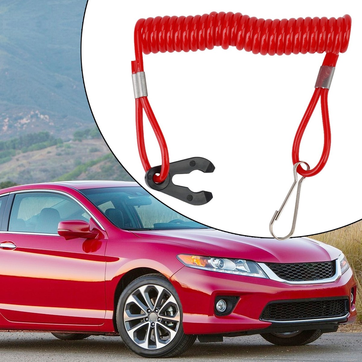 Cordino Di Sicurezza Per Barca (Kill Switch) Con Moschettone – Universale Per Mercury, Evinrude, Johnson, Honda – Lunghezza 1,2 M