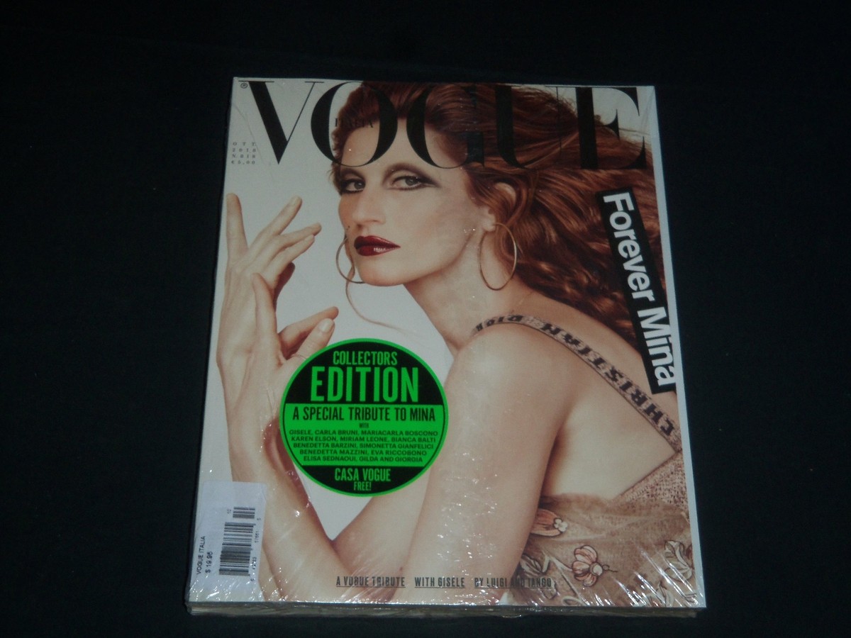 2018 OCTOBER VOGUE ITALIA MAGAZINE PACKAGE W/ 2 SUPPS COVER