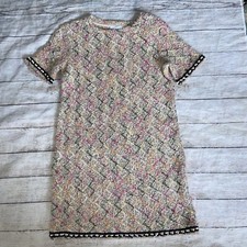 ZARA FAUX PEARL DRESS WITH METALLIC THREAD S F1 Size Small
