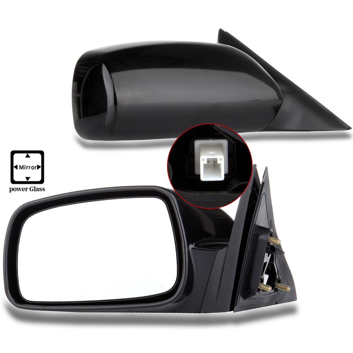 SCITOO Espejo Lateral Izquierdo Para Toyota Camry 2007-2013 Para Toyota Camry, Espejo Exterior De Repuesto Plano Cromado Con Calefacción