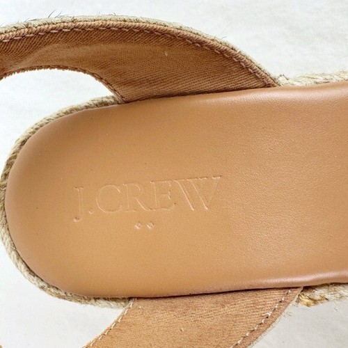 J. Crew Calf Hair Espadrille Wedge Sandals - Picture 9 of 10