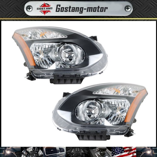 Headlight Halogen Black Housing Right Passenger Fits 2008-2012 Nissan