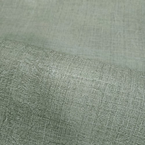 Distressed Mint green gray faux sisal grass sackcloth fabric textured wallpaper - Picture 10 of 11