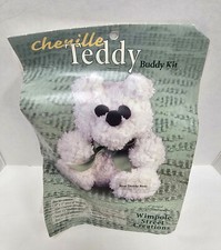 Wimpole Street Creations Vintage 1998 Chenille Buddy Kit TEDDY Blue Bear Sealed