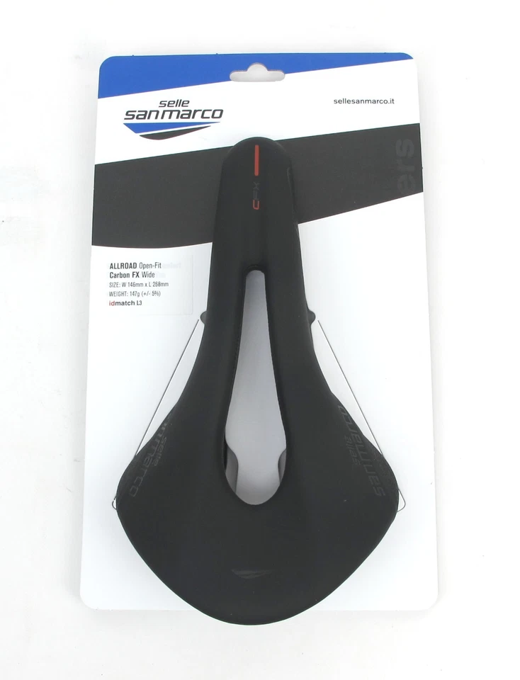 Sillín Selle San Marco Allroad Carbon FX ajuste abierto ancho - grava precio de venta sugerido por el fabricante 250 USD Foto 2 de 4