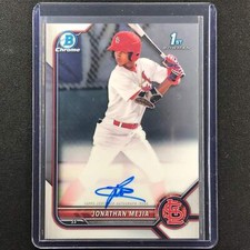 2022 Bowman Chrome Jonathan Mejia 1st Bowman Prospect Auto Base No Jm B