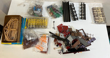 Lot of Ho Gauge Junk Yard Rough Trackside Railroad Accessories Signs Cars Poles