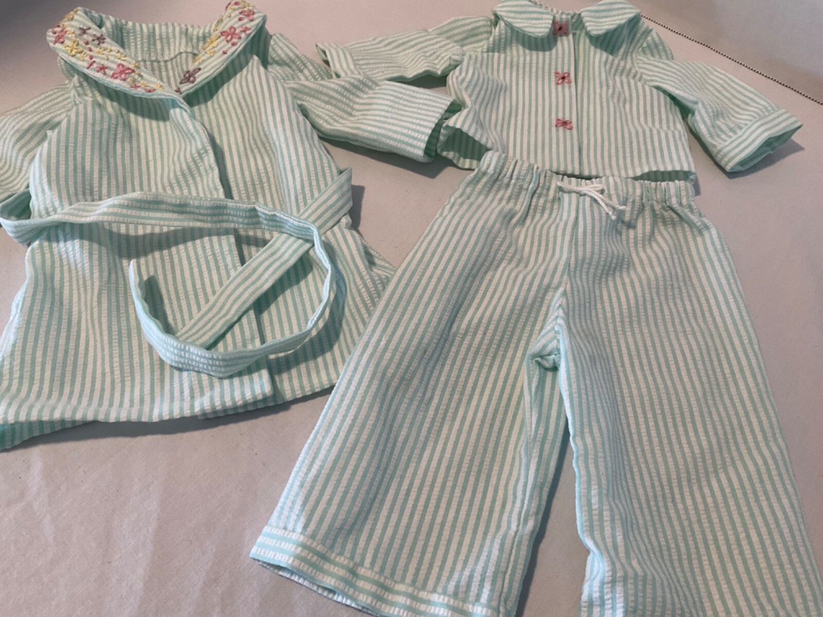 For Our Generation 18" Doll & American girl doll three Piece Pajamas Set W/Robe