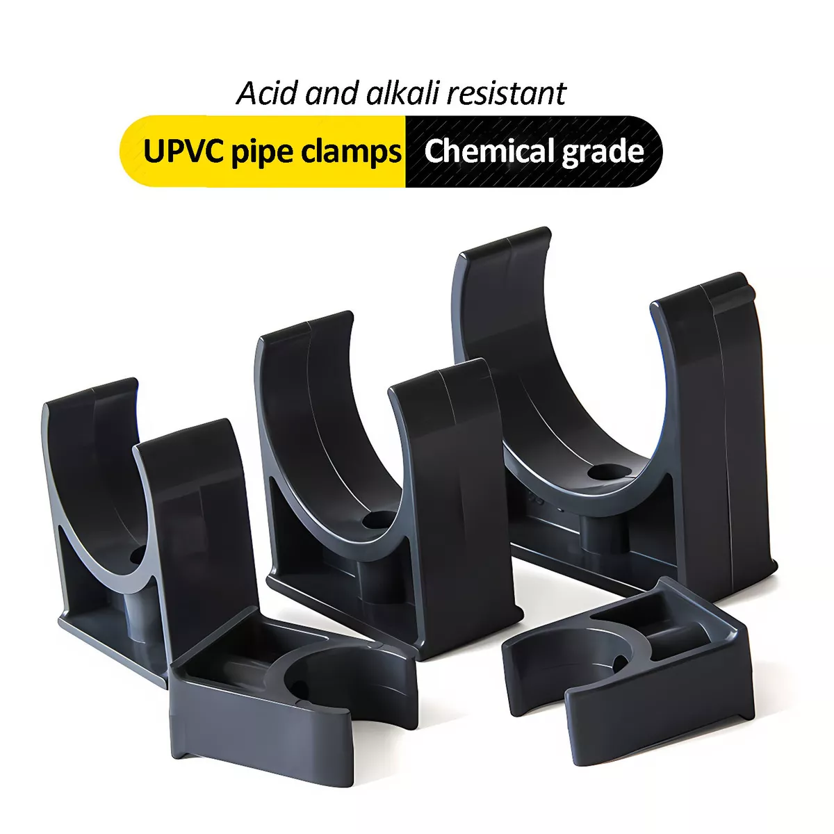 Tube Clamps PVC Pipe Clips Open Pipe Clips 20mm 110mm Fixed Pipe Clamp Support