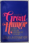 Treasury of Great Humor Edited by Louis Untermeyer, Hardcover, 1972